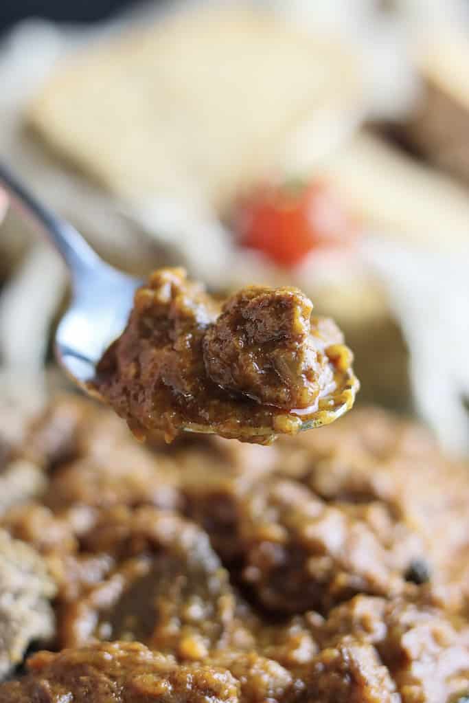 image showing the natural thickness of an authentic gulasz wolowy